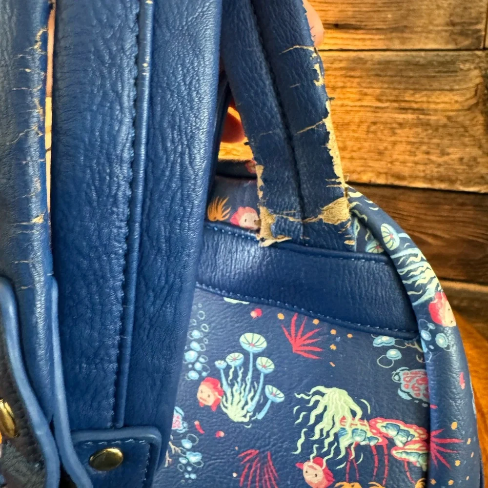 Loungefly Studio Ghibli Ponyo Mini Backpack (Wear on Straps Bag)‎ See Photos